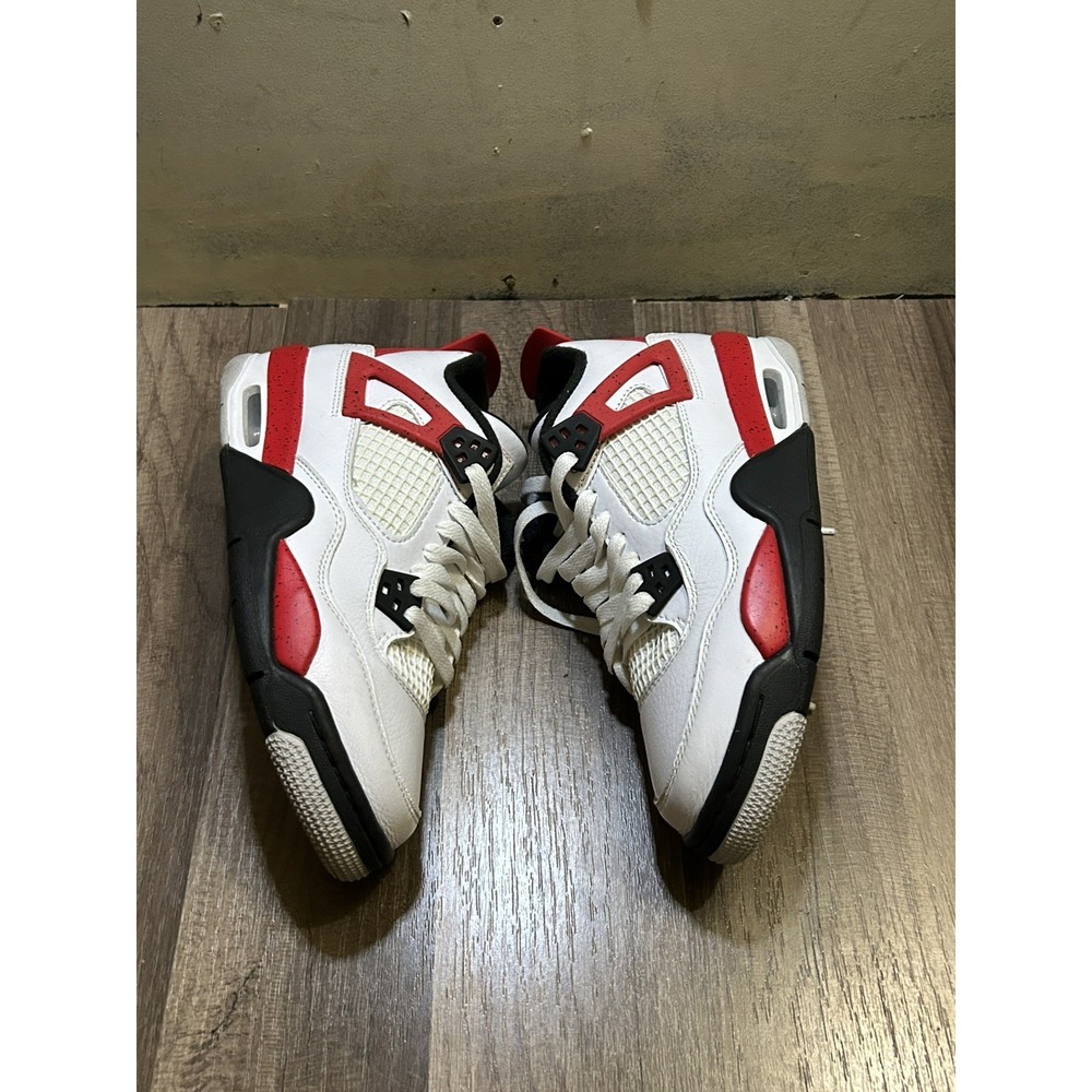 Air Jordan 4 lV Retro GS 'Red Cement' Red/White Youth sz 4.5Y